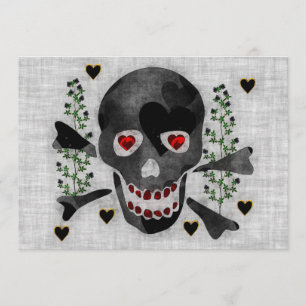 Skull of Hearts Invitation