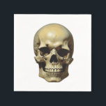 Skull Oil Painting Style Painting Illustration Napkin<br><div class="desc">Fantasy Rock Punk Heavy Metal Art - Blue Skull Skeleton - Digital Fantasy Art</div>