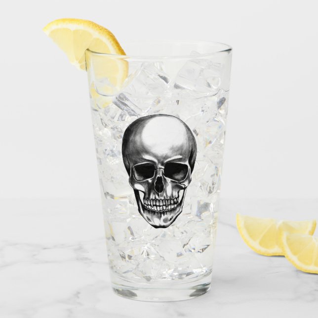 Skull old School Glass (Front Ice)