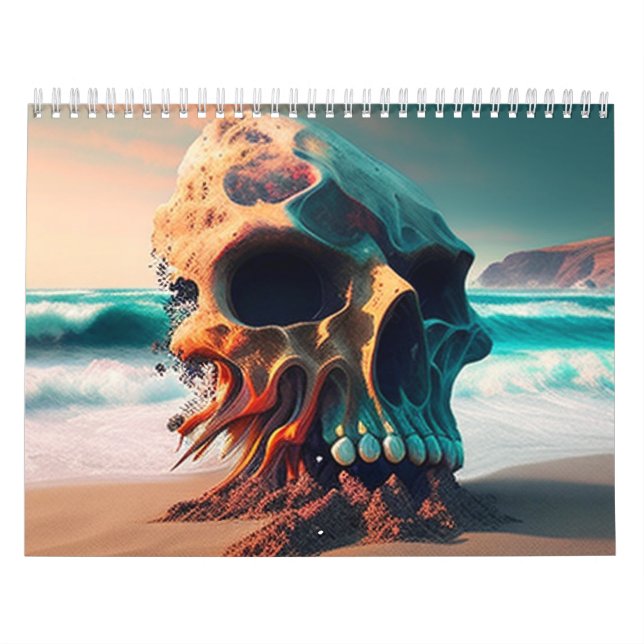 Skull on the beach calendar (Cover)