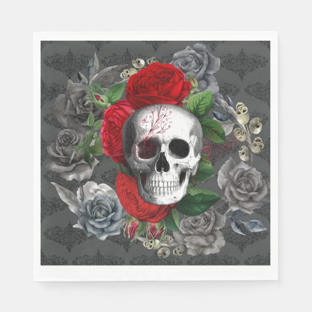 Skull Paper Napkin (Front)