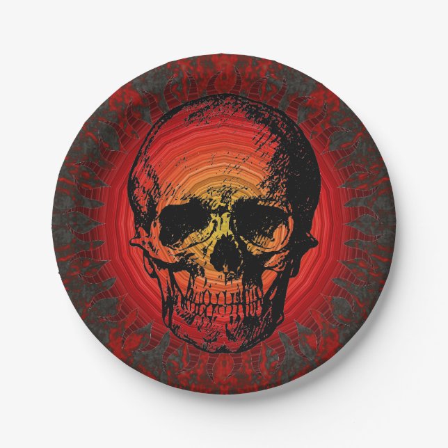 Skull Paper Plate (Front)