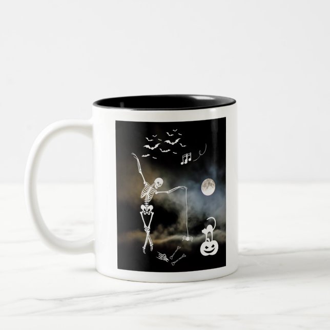 skull PARTY Two-Tone Coffee Mug (Left)