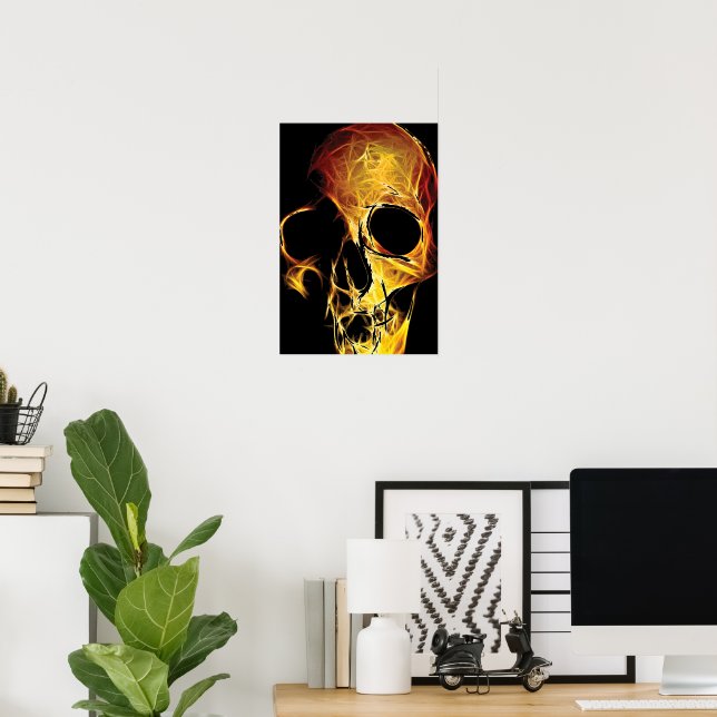  skull pattern, a pattern for metalists and bikers poster (Home Office)