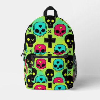 Skull Pattern Backpack