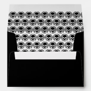 Skull Pattern Elegant Halloween Punk Goth Envelopes