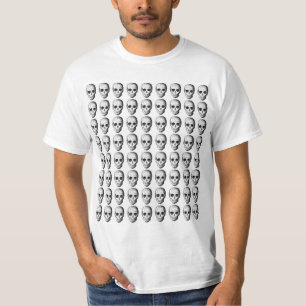 Skull Pattern in Black and White. T-Shirt