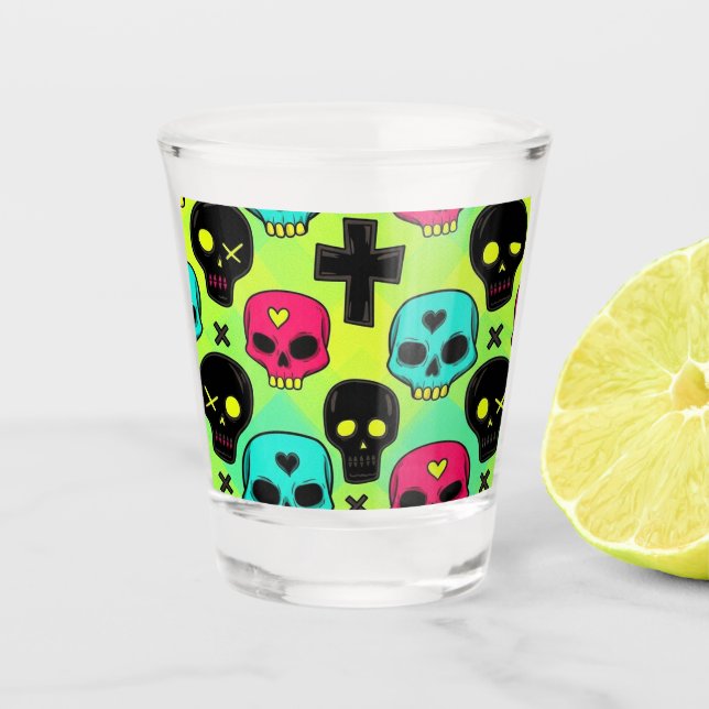 Skull Pattern Shot glass (Front)
