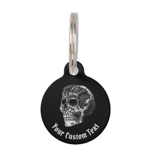 Skull Pet ID Tag
