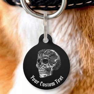 Skull Pet ID Tag