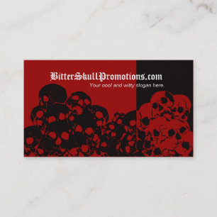 Skull Pile Split Business Cards