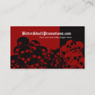 Skull Pile Split Business Cards
