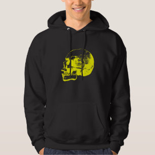 Skull pirate biker rocker dead varnitas bone weird hoodie