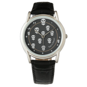 Skull & Pirates Flag, Halloween spooky watch