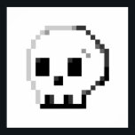 Skull pixel art 8 bit Poster<br><div class="desc">Skull pixel art 8 bit Poster inspired by Irezumi tattoo,  manga,  pop art and a touch of Italian taste</div>