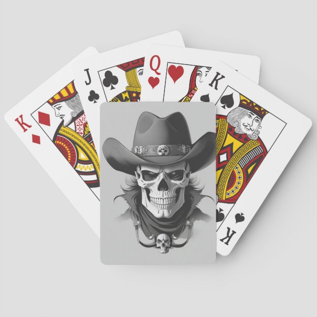 Skull playing card (Back)