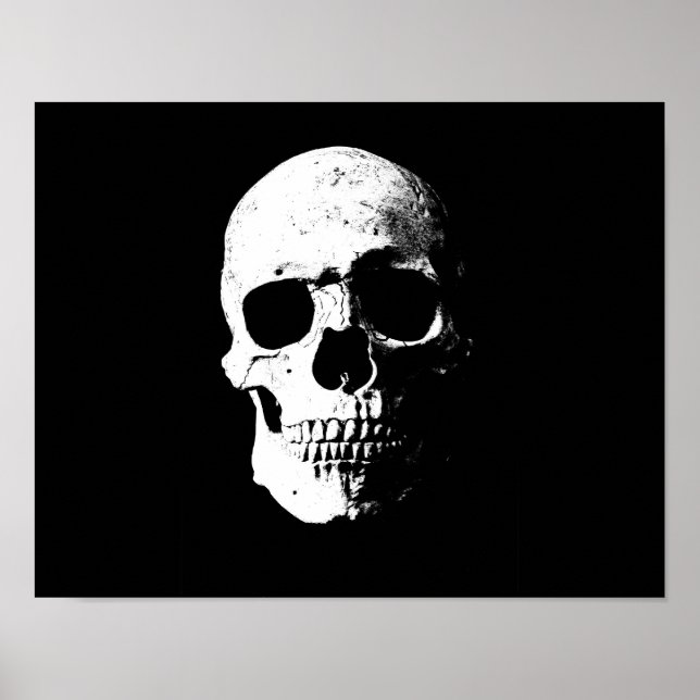 skull pop art retro look poster (Front)