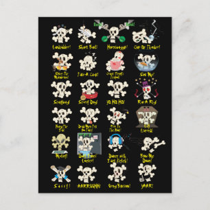 SKULL POST CARD