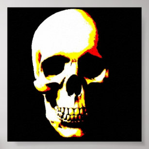 Skull Poster Print - Fantasy Punk Rock Pop Art