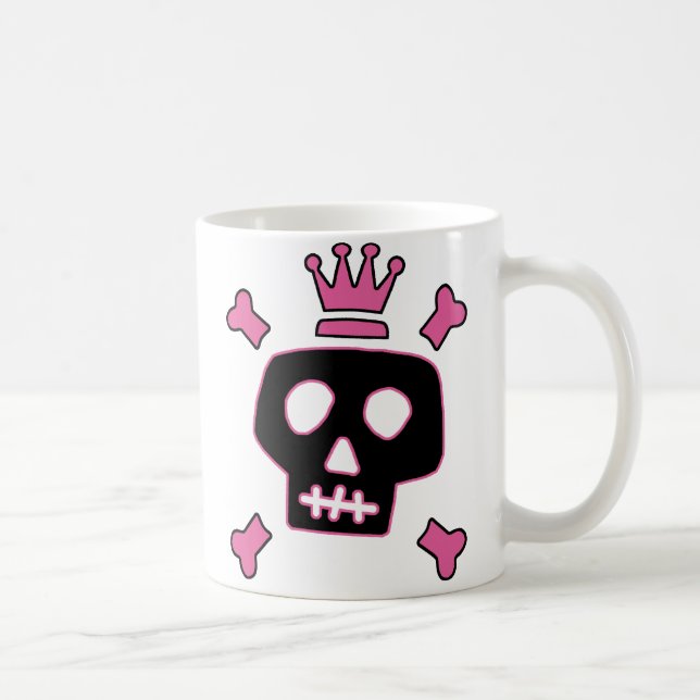 Skull Princess Coffee Mug (Right)