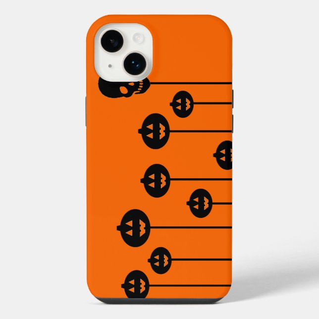 Skull & Pumpkins iPhone Case (Back)
