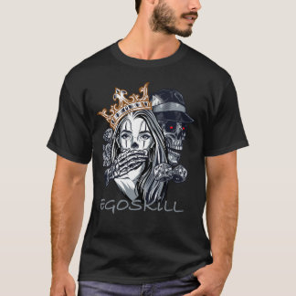 Skull Queen & Dice - EGOSKILL Design T-Shirt
