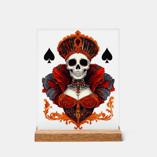 Skull Queen of Spades (Recto)