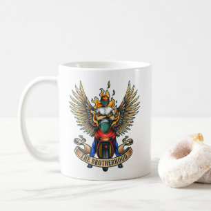 skull racing team coffee mug