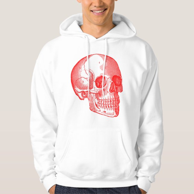 Skull - Red Hoodie (Front)