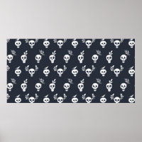 Skull regular polka dot pattern with plants and bi