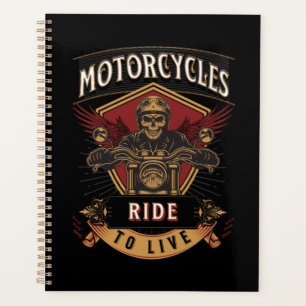 Skull Ride Motorcycles, Ride To Live Planner