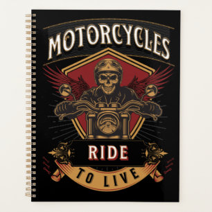 Skull Ride Motorcycles, Ride To Live Planner