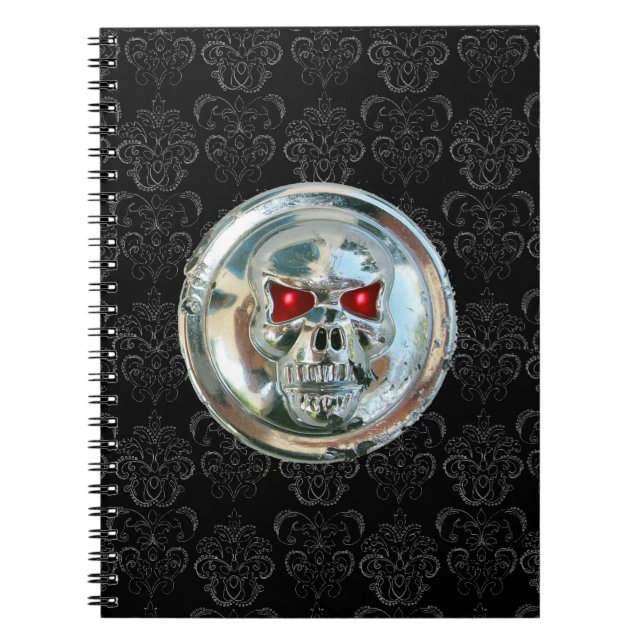 SKULL RIDERS DAMASK NOTEBOOK (Front)