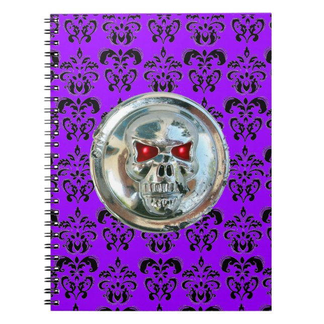 SKULL RIDERS DAMASK NOTEBOOK (Front)