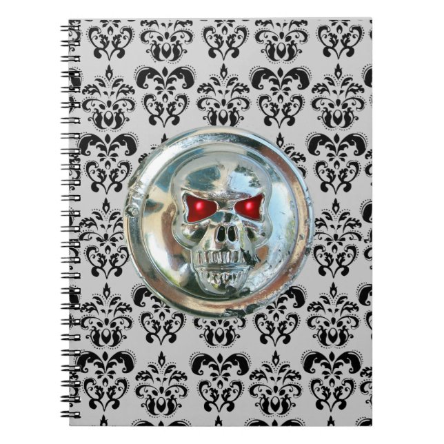 SKULL RIDERS DAMASK NOTEBOOK (Front)
