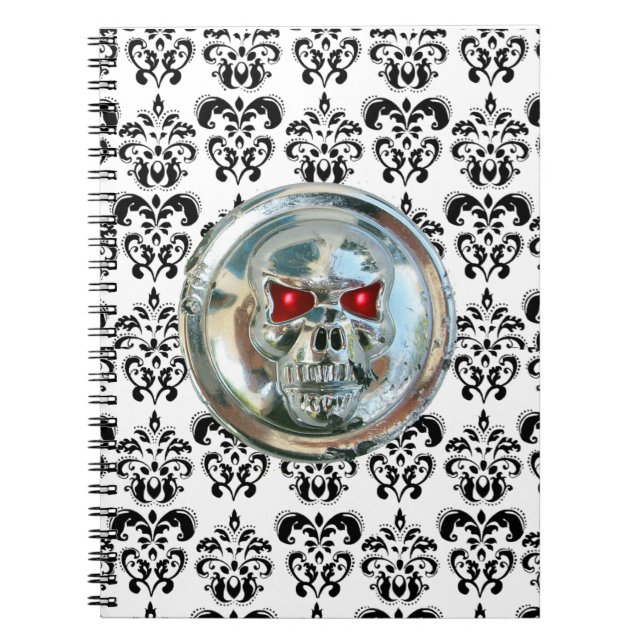 SKULL RIDERS DAMASK NOTEBOOK (Front)