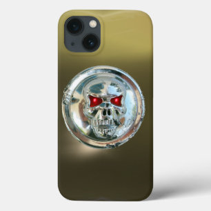 SKULL RIDERS GEM grey black iPhone 13 Case