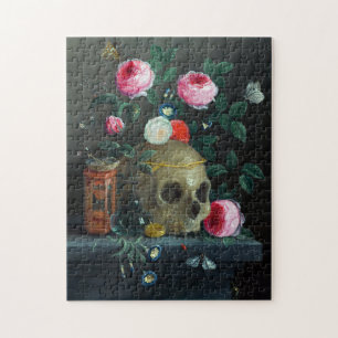 Skull & Roses Jigsaw Puzzle