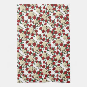 Skull & Roses Kitchen Towel