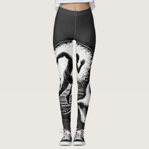 Skull Runner Silhouette Leggings