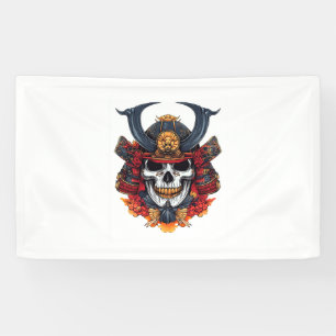 Skull Samurai Mask Banner