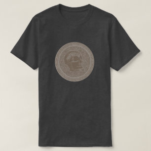 SKULL - Sand Colour Inside Stone Background T-Shirt