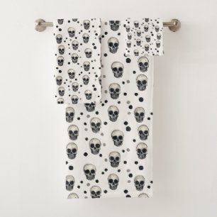 Skull Scatter – Echoes of the Unseen Bath Towel Set