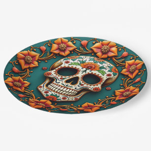 💀🎉Skull & Serve, the Día de los Muertos Paper Plate