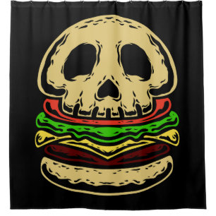 skull skeleton death spooky creepy burger