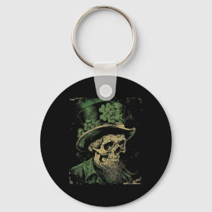 Skull Skeleton - Leprechaun St. Patrick's Day Sain Keychain