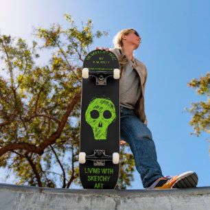SKULL SKETCHY - Skateboard