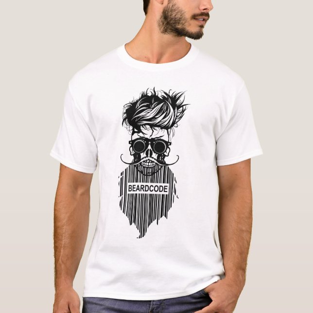 skull skull skull crane beard code deathhead T-Shirt (Front)