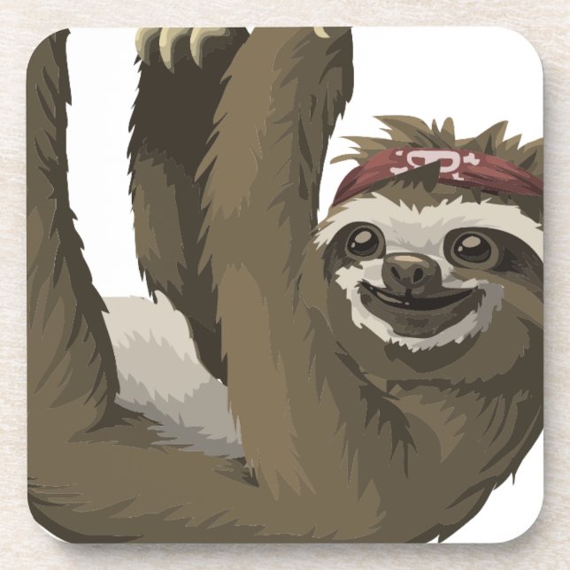 skull sloth coaster (Front)