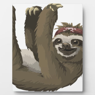 skull sloth plaque